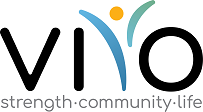 vivo logo with strength community life